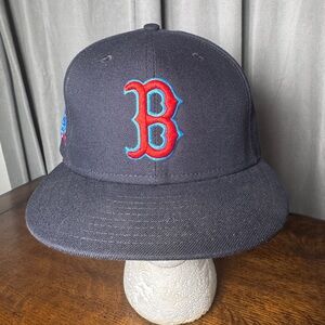 MLB Boston Red Sox NEW ERA  Official On Field  59FIFTY Fitted Hap Cap 7 3/8 #5
